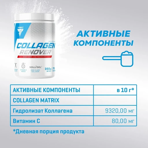 Trec Nutrition Collagen Renover 350 г - клубника-банан 