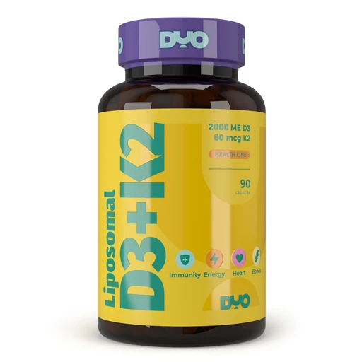 DYO Liposomal vitamin D3+K2 (Липосомальный витамин Д3+К2), 90 капс