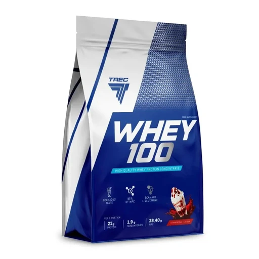 Trec Nutrition Whey 100 700 г - клубника
