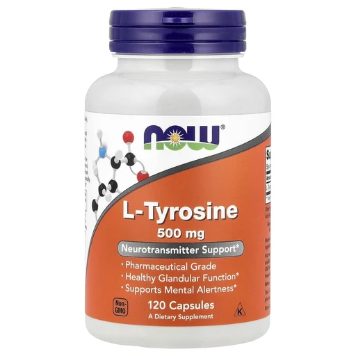 NOW L-Tyrosine 500 мг 120 Capsules