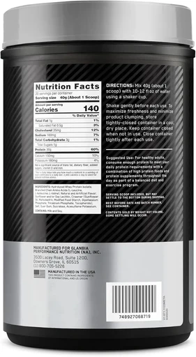 OPTIMUM NUTRITION Platinum Hydro Whey 795 гр - ваниль 