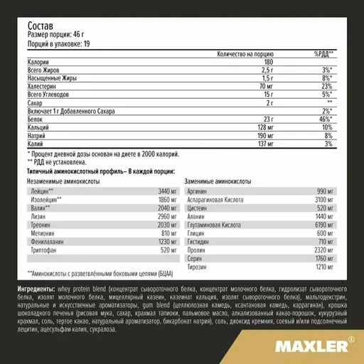 Maxler Golden 7 Protein Blend 2 lb - Salted Caramel Годно до 28.02.2027 
