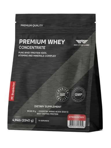 Red Star Labs Premium Whey Concentrate (Германия) 2240 - клубника