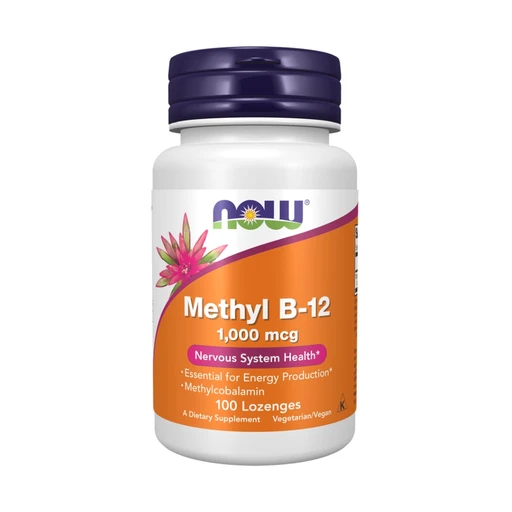 NOW Vitamin B-12 (Methylcobalamin) 1,000 mcg, 100 пастилок