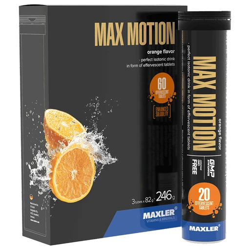 MAXLER Max Motion (Orange flavor) 3 тубы по 20 шт / БАД МАКСЛЕР Макс Моушен (вкус: апельсин)