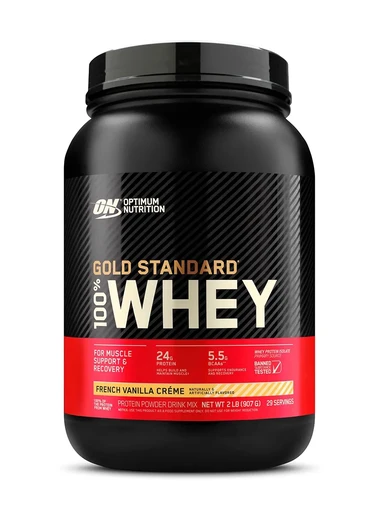 OPTIMUM NUTRITION 100% Whey Gold Standard 907 гр - френч.ванила крем