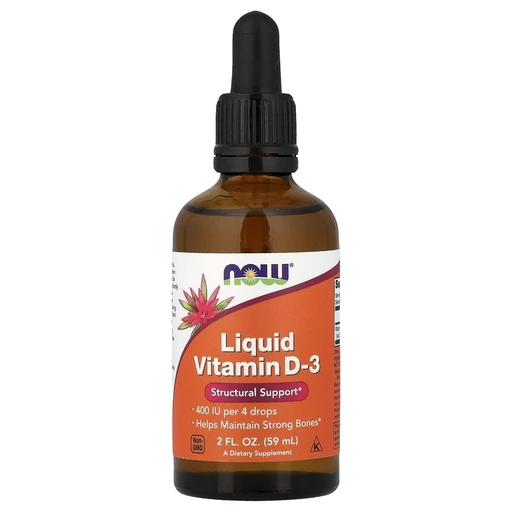 NOW Liquid Vitamin D-3 59мл