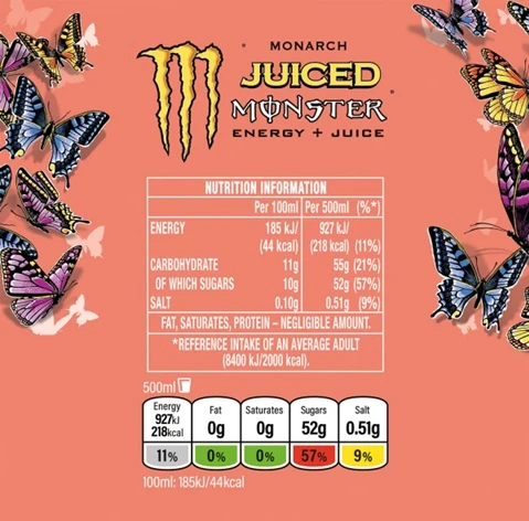 Monster Энергетический напиток Monster Juiced Monarch 500 мл Ирландия ж/б 