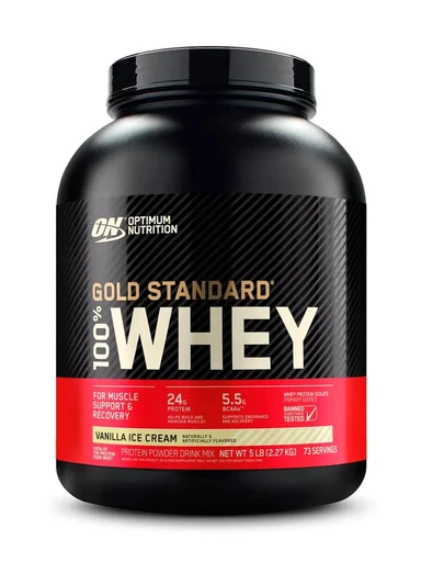 OPTIMUM NUTRITION 100% Whey Gold Standard 2270 гр - ваниль (айс крим) Годно до 14.12.2026