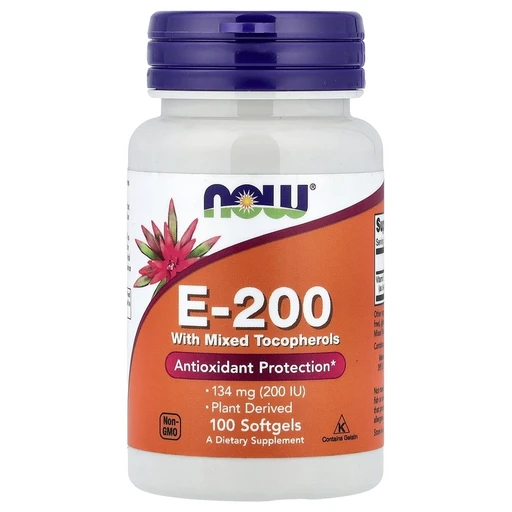 NOW Vitamin E-200 Mixed Toc 100 softgels