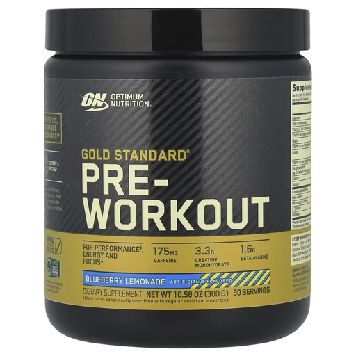 OPTIMUM NUTRITION Gold Standard PRE-Workout 330 г - черничный лимонад 
