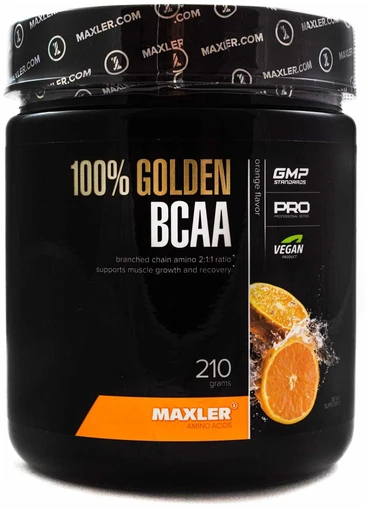 Maxler 100% Golden BCAA 210 гр - апельсин