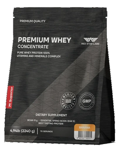 Red Star Labs Premium Whey Concentrate (Германия) 2240 - банан