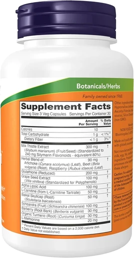 NOW Liver Refresh 825 mg 90 капс 