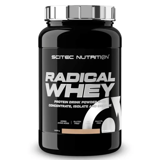 Scitec Nutrition Radical Whey 1000г - белый шоколад с малиной
