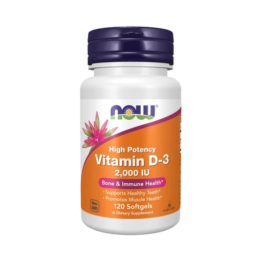 NOW Vitamin D-3 2000 ед 120 капс