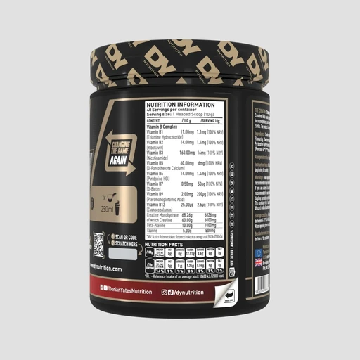 Dorian Yates Nutrition БАД The Creatine 400g 40 Serv (Peach) 