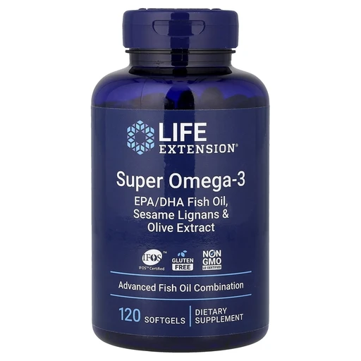 LIFE EXTENSION Super Omega-3, 120 капс