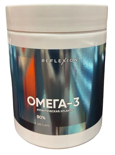 Reflexion Омега-3 Atlantic  90% ЕРА/DHA 900 мг 120 капсул