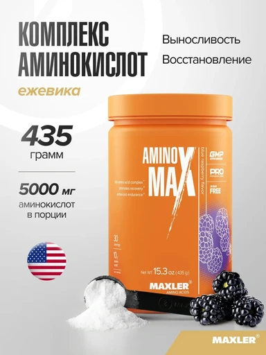 Maxler «Amino Max» (Blue Raspberry flavor) 435 г