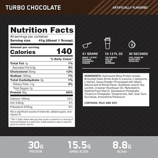 OPTIMUM NUTRITION Platinum Hydro Whey 1590 гр - шоколад 