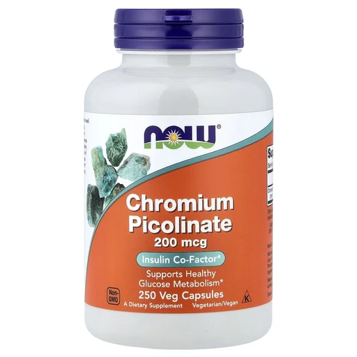 NOW Chromium Picolinate 200mcg 100 капсул