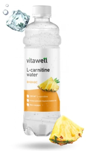 Fitness Food Factory L-carnitine water Vitawell 500 мл Ананас