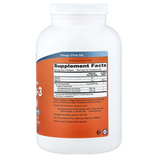 NOW OMEGA-3 1000mg 500 SGELS 