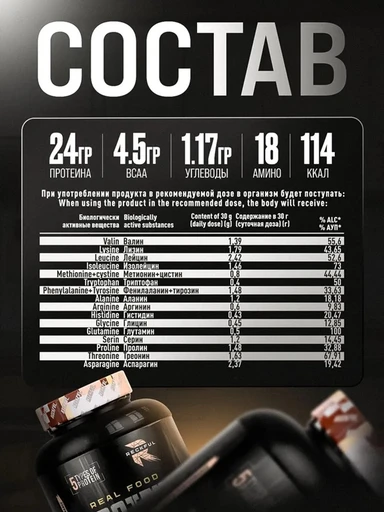 Reckful ® Real Food Protein isolate-mix 1800g NO lactose (Strawberry Banana) 