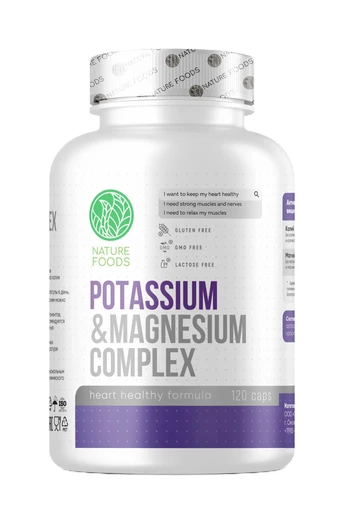 Nature Foods Magnesium complex+Potassium 120 caps