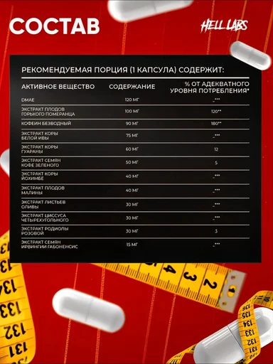 Hell Labs China White 100 капс 