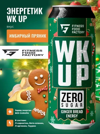 Fitness Food Factory WK UP 450 мл - имбирный пряник