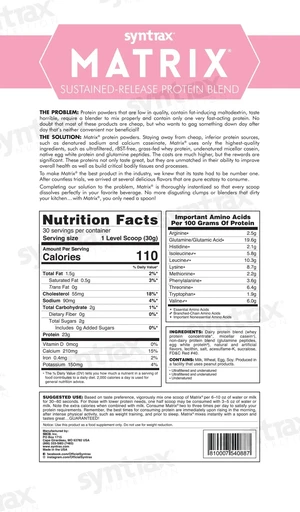 SYNTRAX Matrix 2.0 907 г Клубника со сливками 