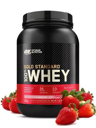 OPTIMUM NUTRITION 100% Whey Gold Standard 907 гр - клубника