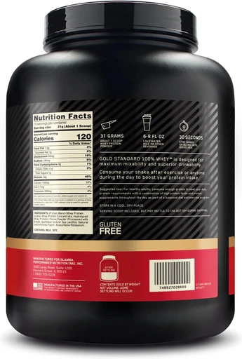 OPTIMUM NUTRITION 100% Whey Gold Standard 2270 гр - шоколад (дабл рич) 