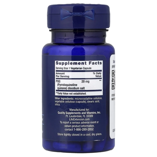 LIFE EXTENSION PQQ , 20 mg, 30 вег капс 