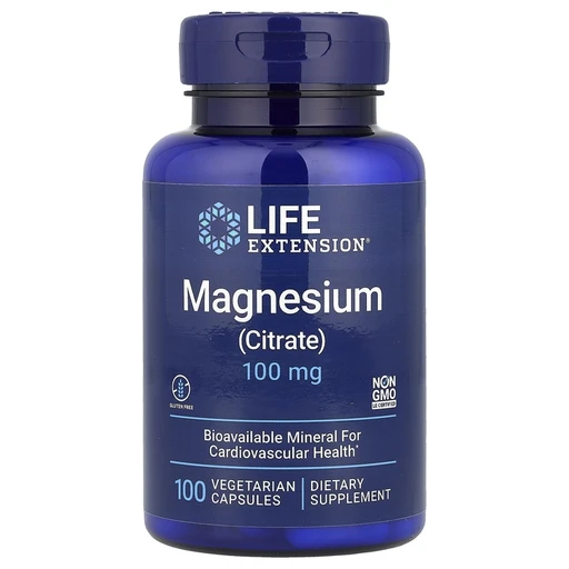 LIFE EXTENSION Magnesium (Citrate), 100 mg, 100 вег капс