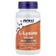 NOW L-Lysine (L-Lysine Hydrochloride) 500 mg, Amino Acid, 100 таблеток